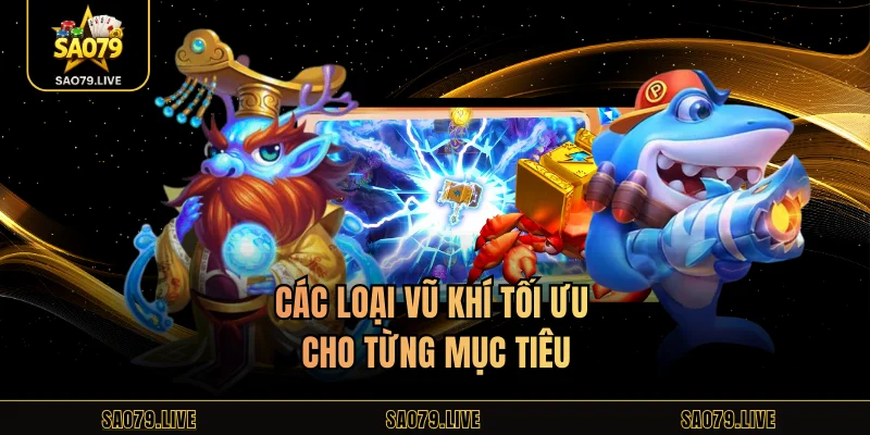 Các loại vũ khí tối ưu cho từng mục tiêu