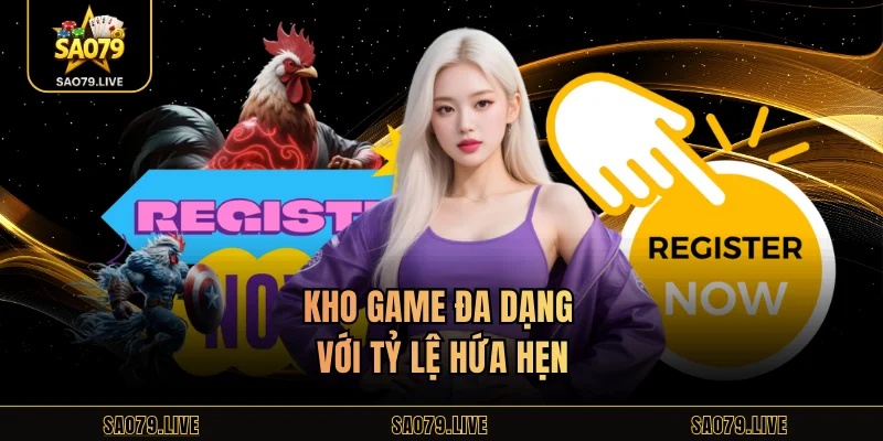 Kho game đa dạng với tỷ lệ hứa hẹn